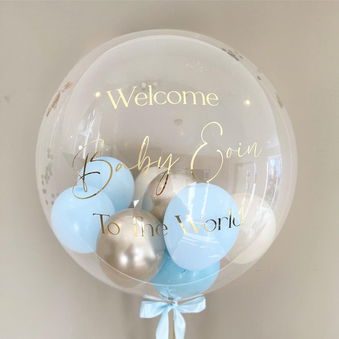 Luxury Balloon Gift | Personalised Balloon | Helium Bubble Balloon | Party Decorations | Wedding & Birthday Balloons