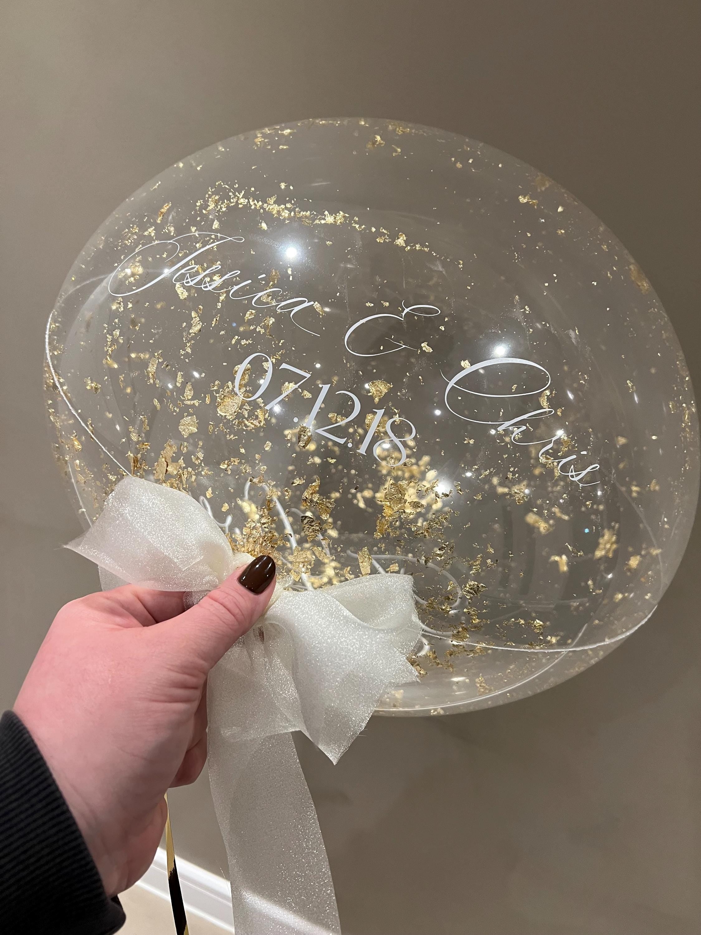Luxury Balloon Gift | Personalised Balloon | Helium Bubble Balloon | Party Decorations | Wedding & Birthday Balloons