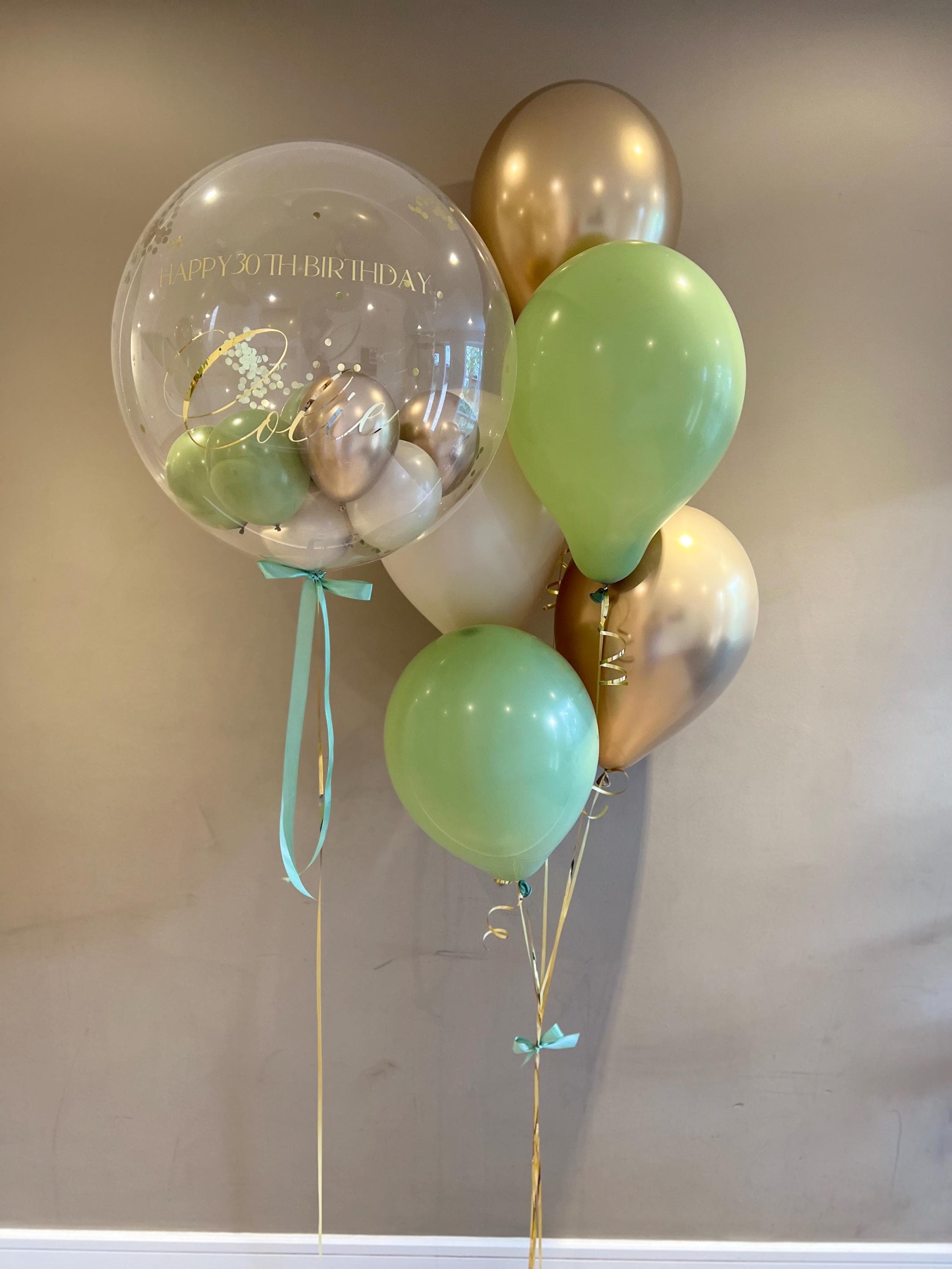 Helium Bubble Balloon | Personalised Balloon | Wedding & Birthday Balloons | Luxury Balloon Gift | Party Decorations