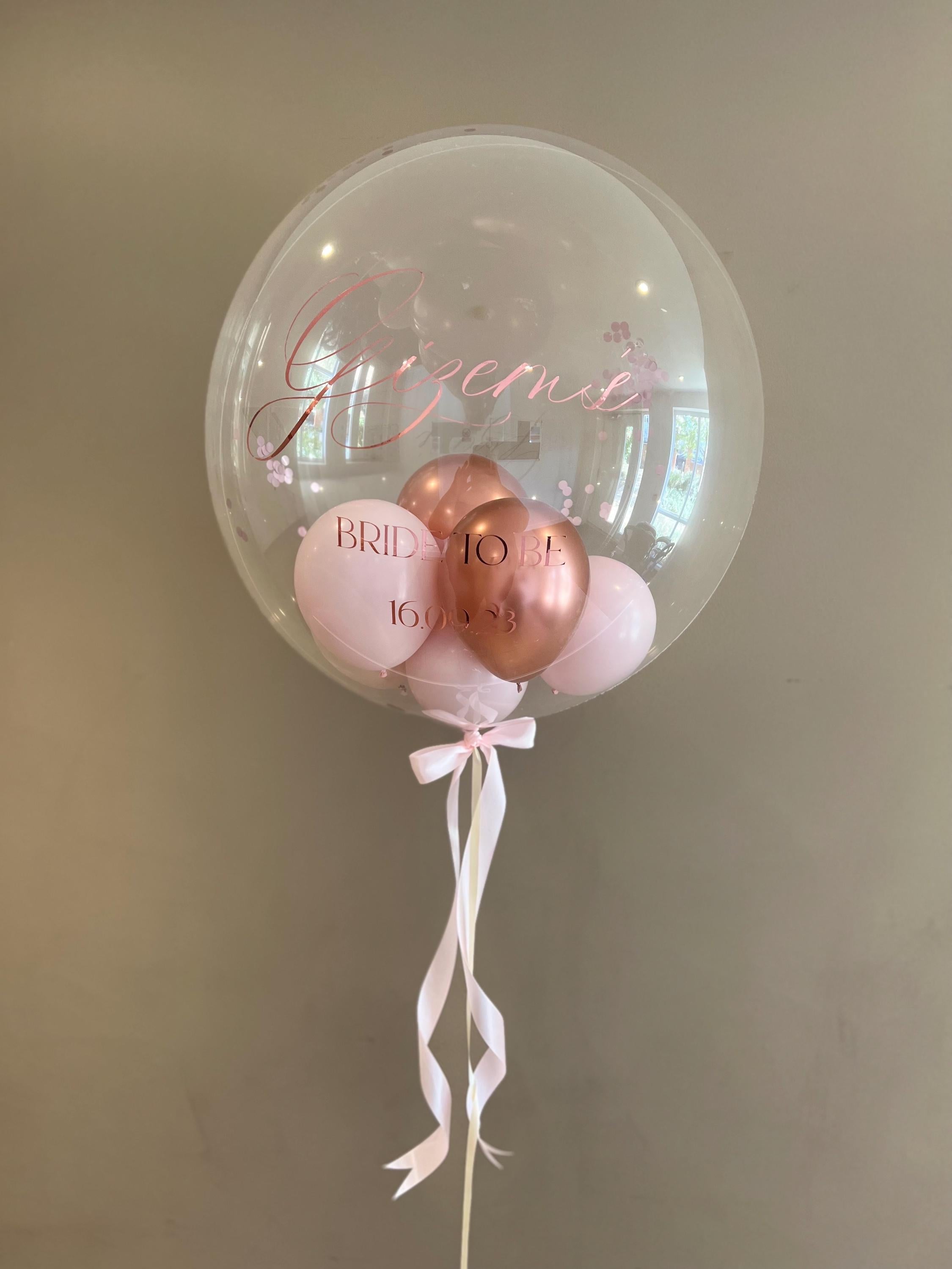 Luxury Balloon Gift | Personalised Balloon | Helium Bubble Balloon | Party Decorations | Wedding & Birthday Balloons
