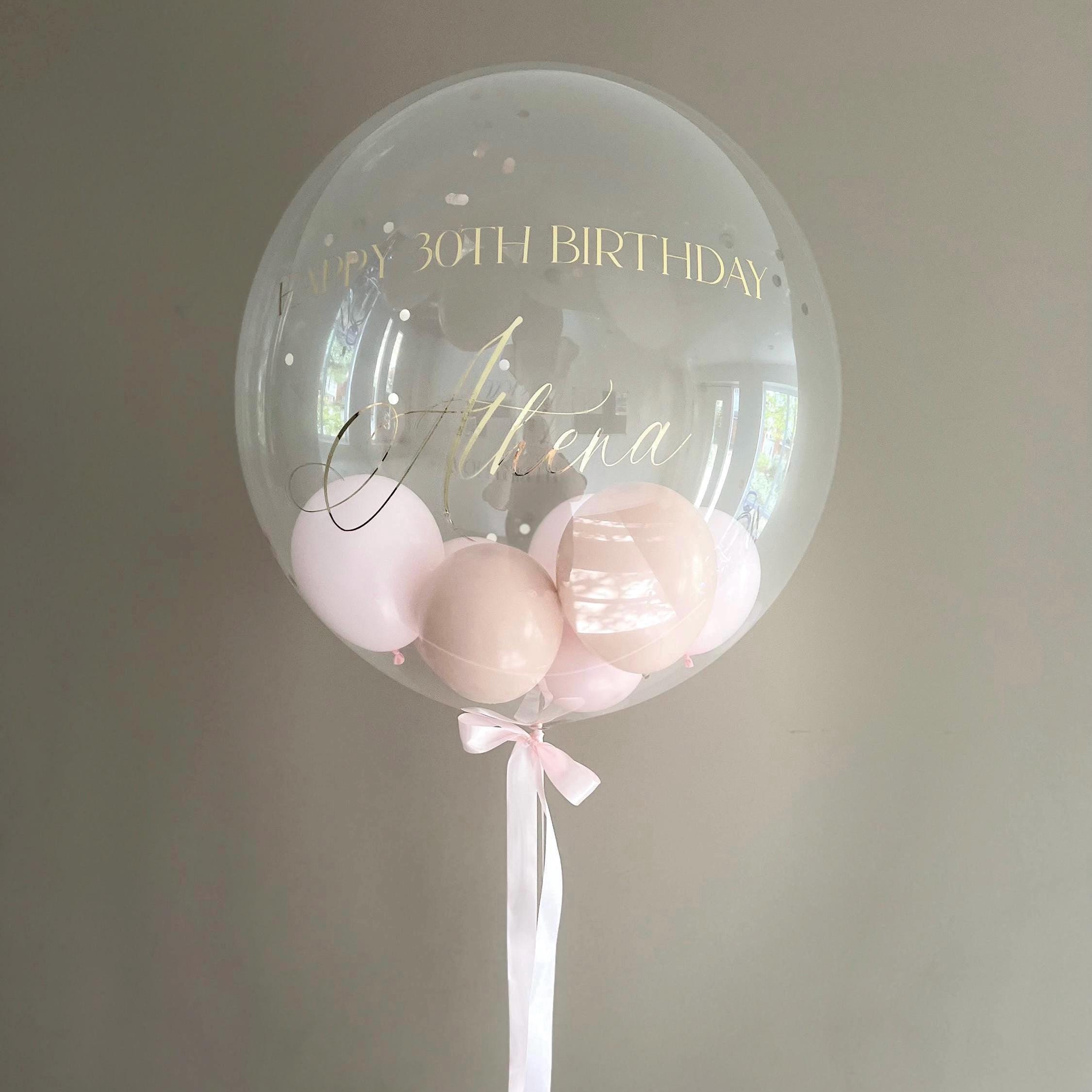 Luxury Balloon Gift | Personalised Balloon | Helium Bubble Balloon | Party Decorations | Wedding & Birthday Balloons