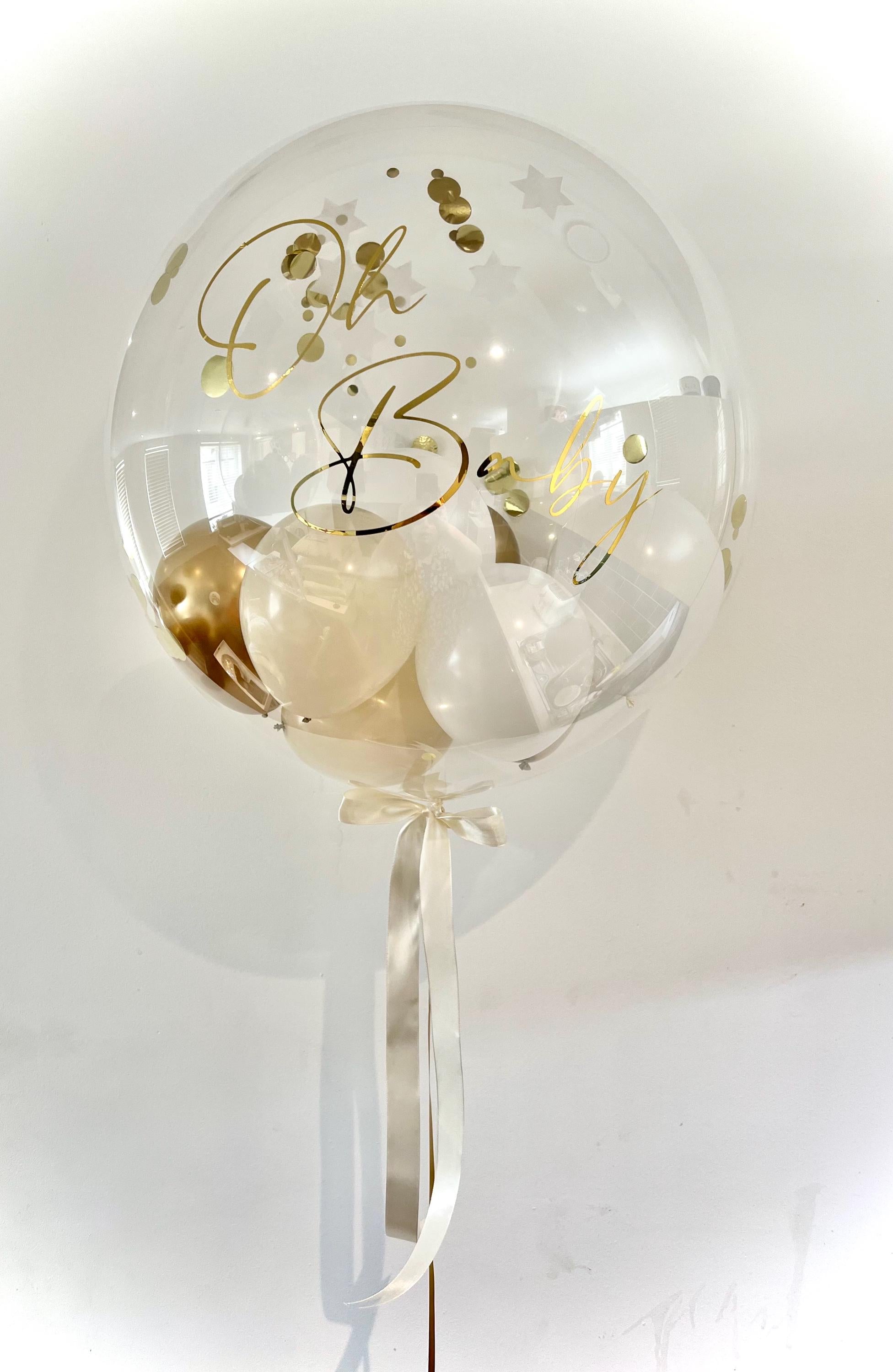 Helium Bubble Balloon | Personalised Balloon | Wedding & Birthday Balloons | Luxury Balloon Gift | Party Decorations