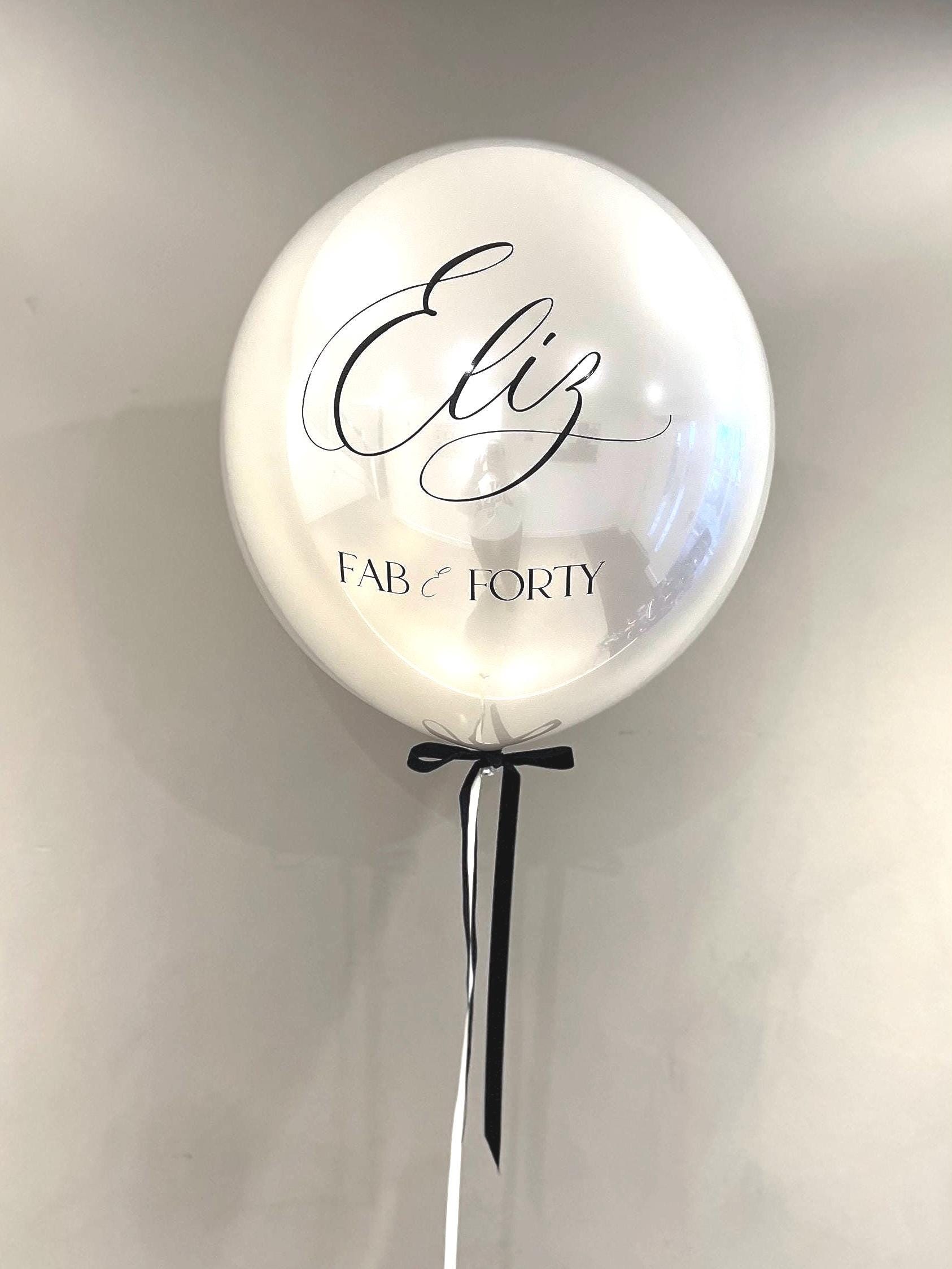 Helium Bubble Balloon | Personalised Balloon | Wedding & Birthday Balloons | Luxury Balloon Gift | Party Decorations