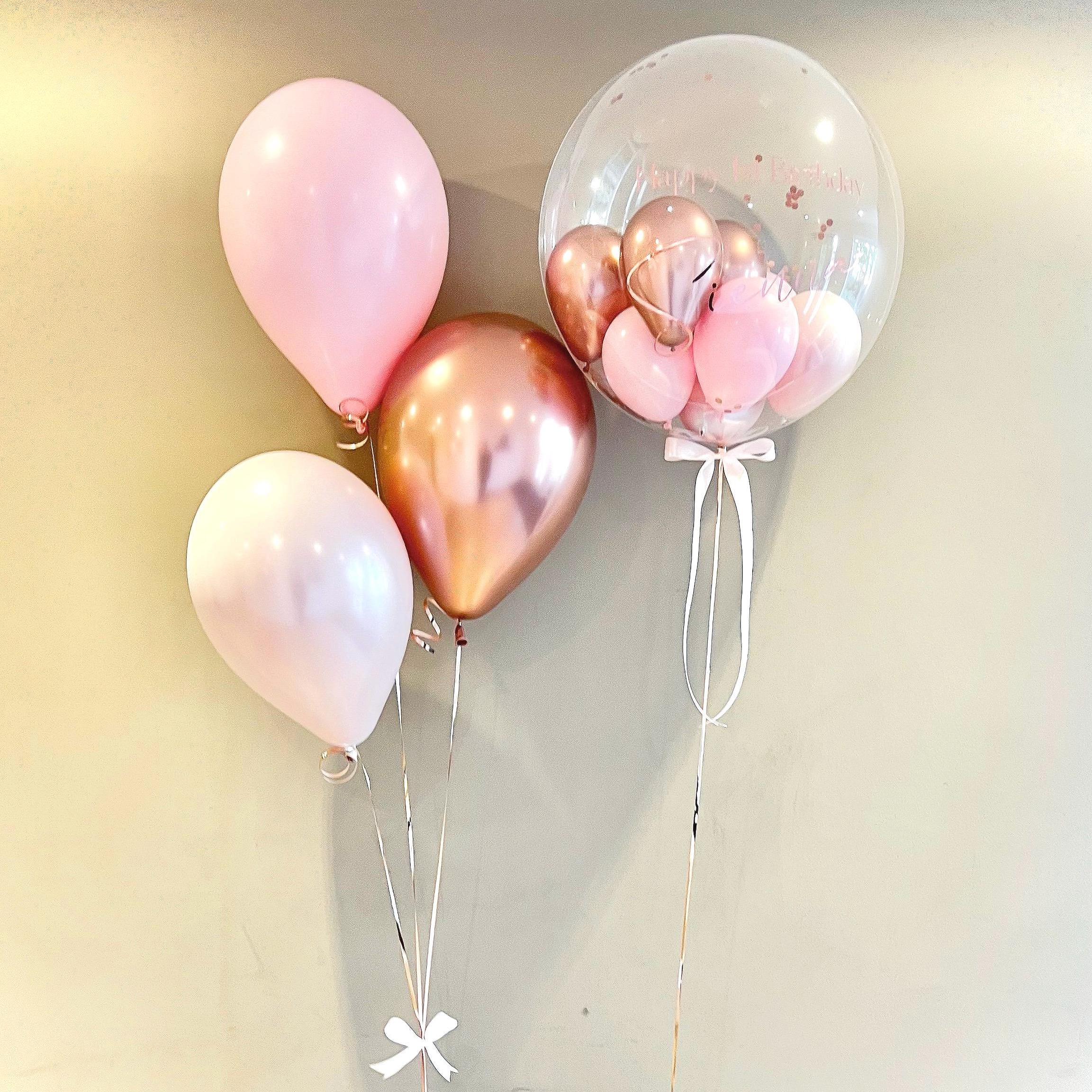 Helium Bubble Balloon | Personalised Balloon | Wedding & Birthday Balloons | Luxury Balloon Gift | Party Decorations