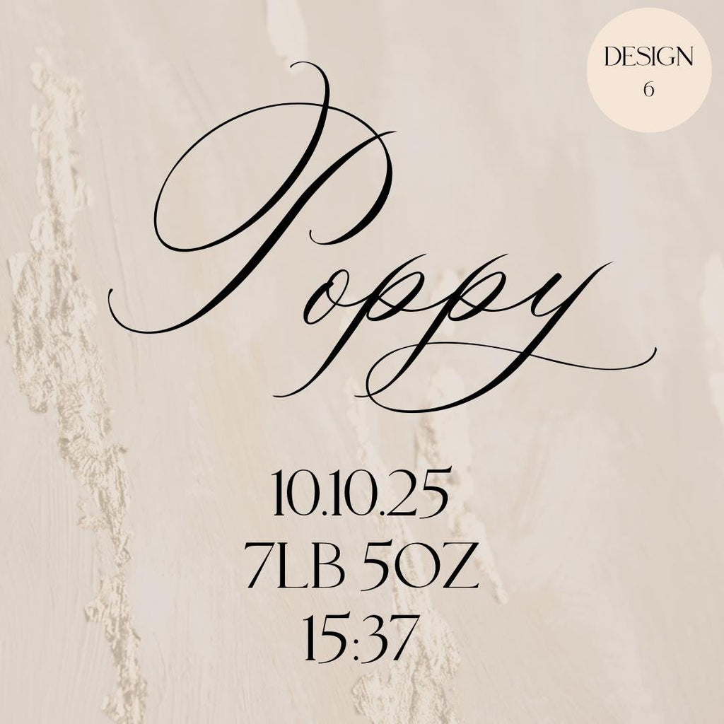 Personalised Vinyl Decal | Custom Name Lettering for Balloons, Signs & Event Decor