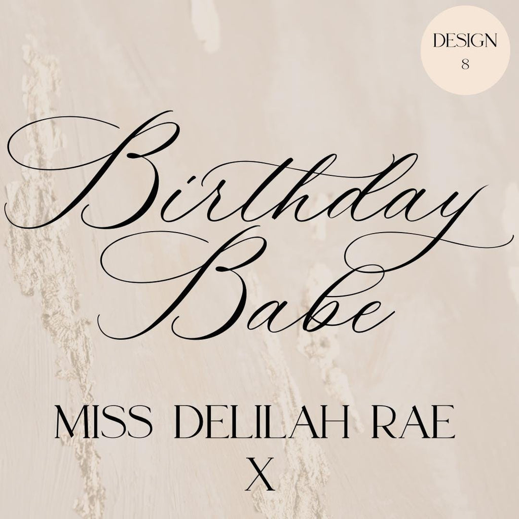 Personalised Vinyl Decal | Custom Name Lettering for Balloons, Signs & Event Decor