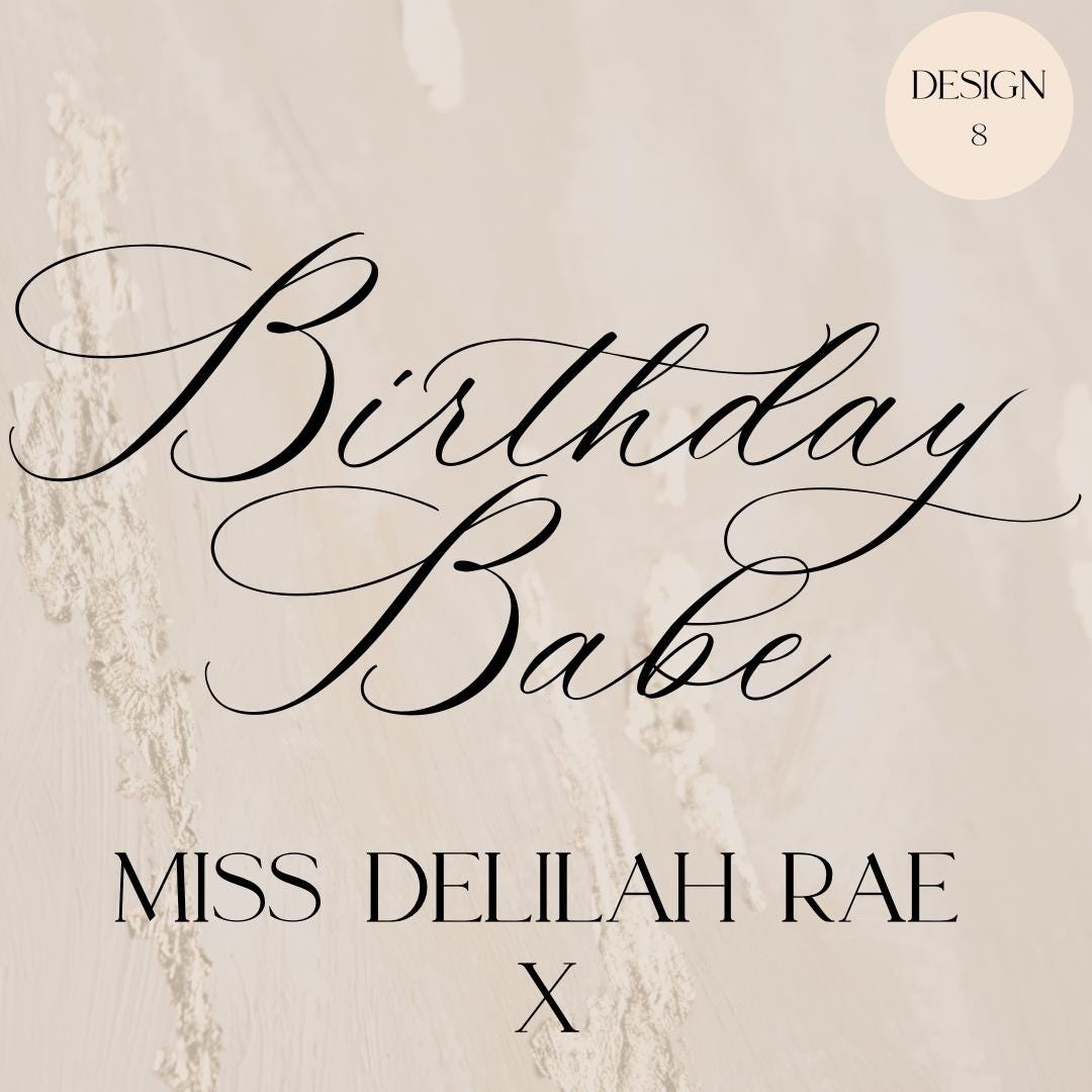 Personalised Vinyl Decal | Custom Name Lettering for Balloons, Signs & Event Decor