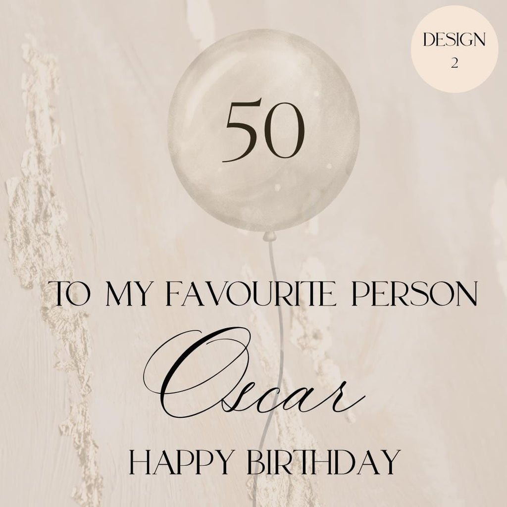 Personalised Vinyl Decal | Custom Name Lettering for Balloons, Signs & Event Decor