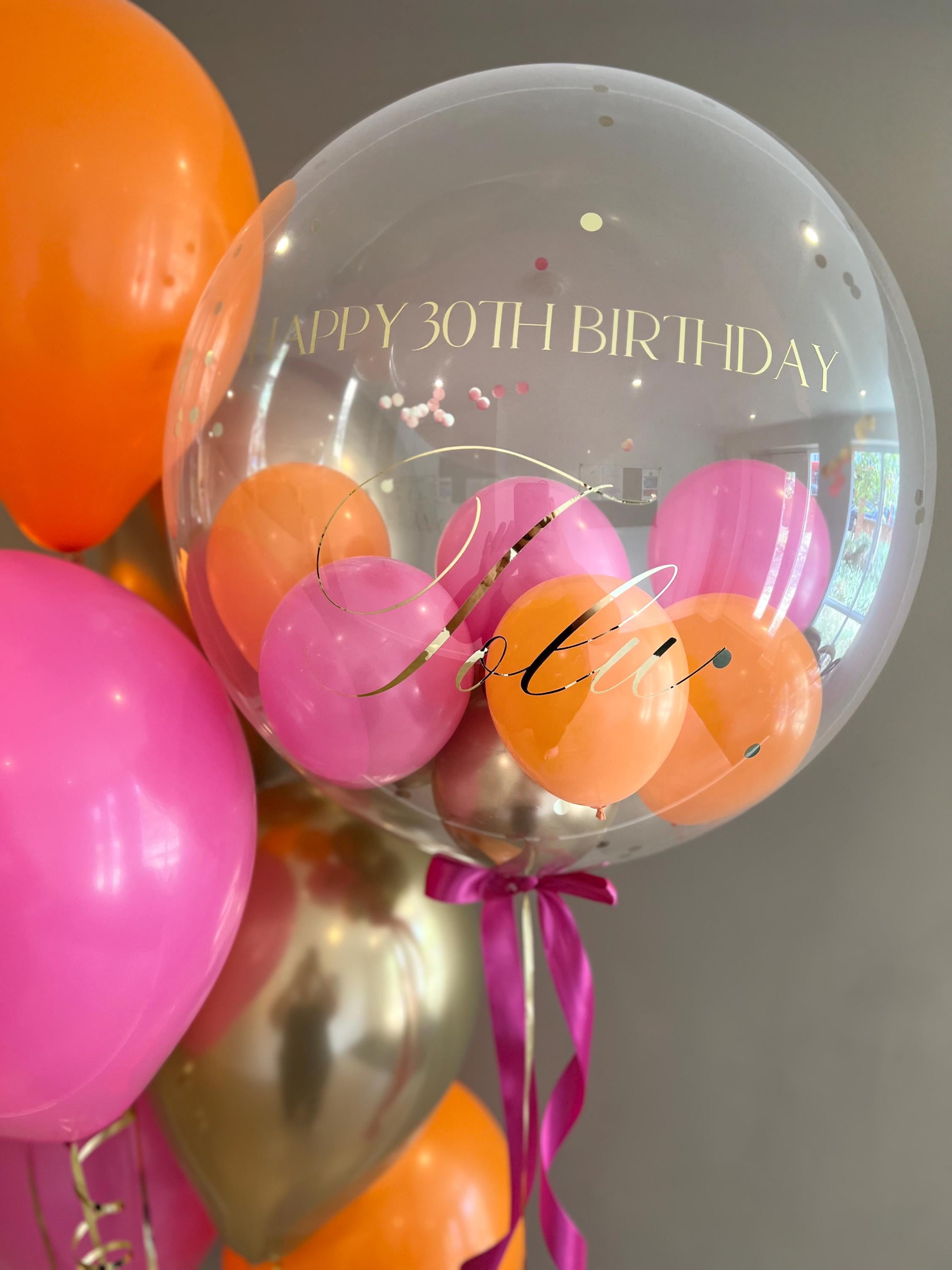 Personalised Balloon | Helium Bubble Balloon | Luxury Balloon Gift | Wedding & Birthday Balloons | Party Decorations