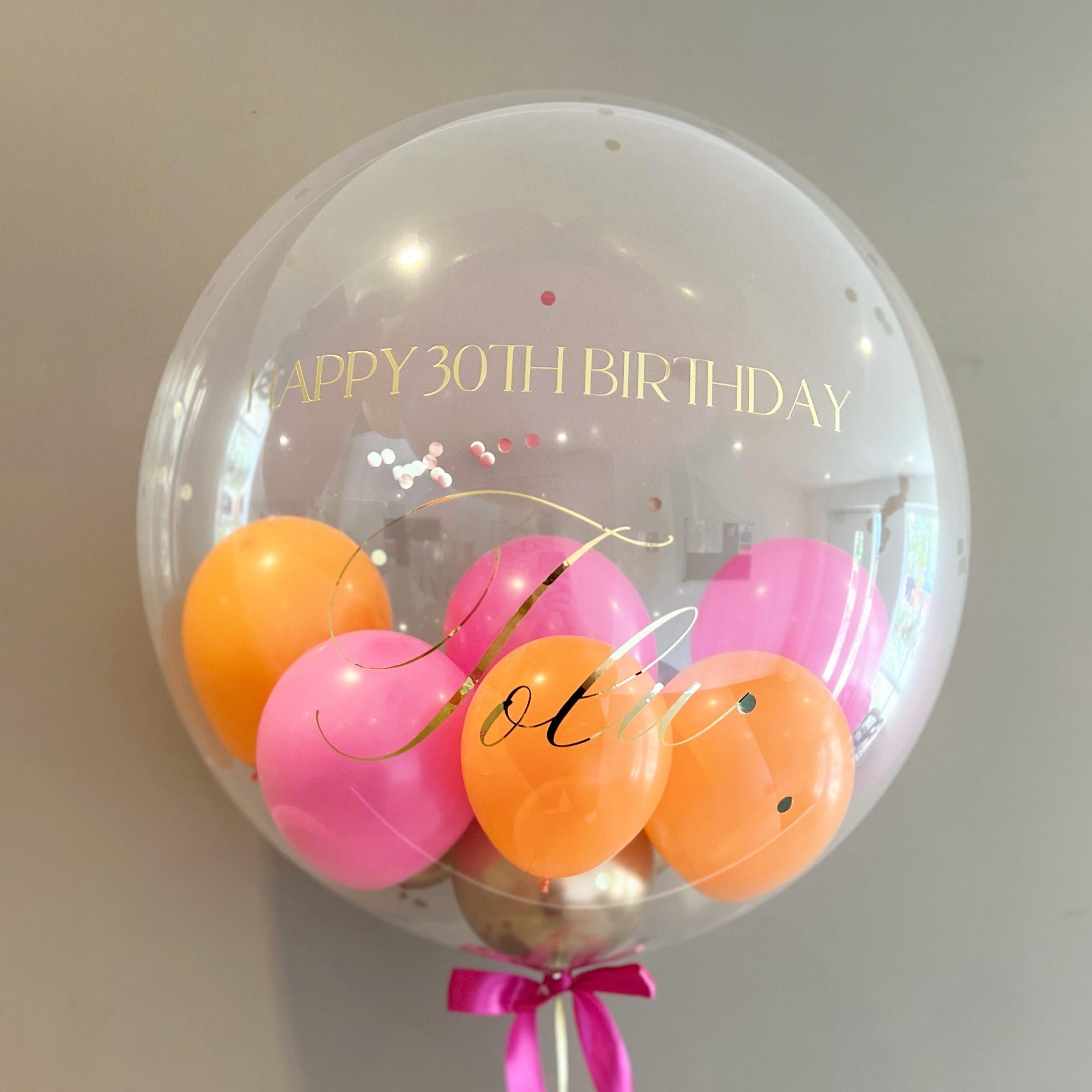 Personalised Balloon | Helium Bubble Balloon | Luxury Balloon Gift | Wedding & Birthday Balloons | Party Decorations