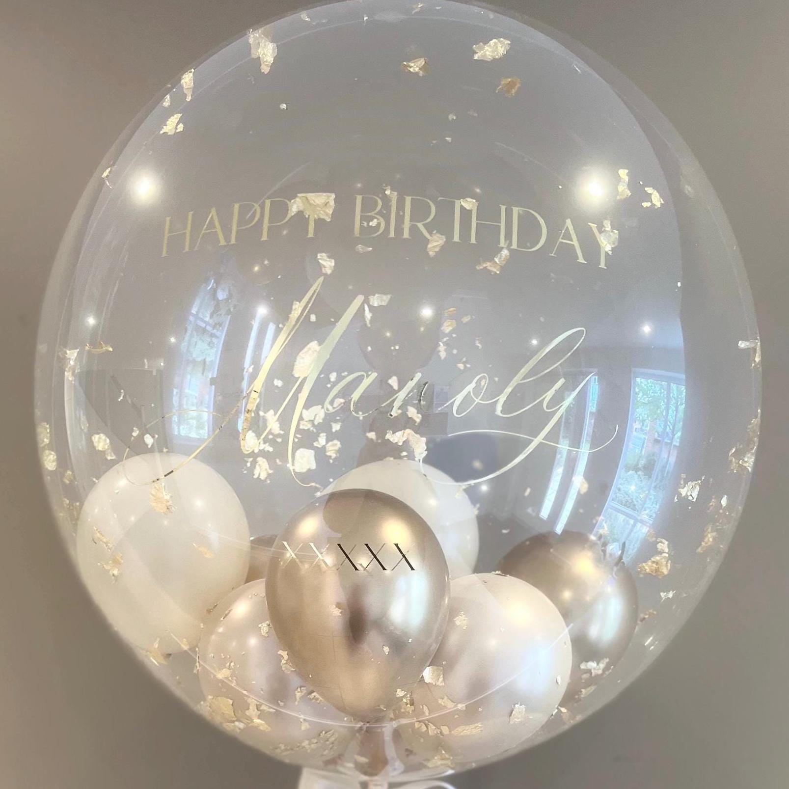 Luxury Balloon Gift | Personalised Balloon | Helium Bubble Balloon | Party Decorations | Wedding & Birthday Balloons