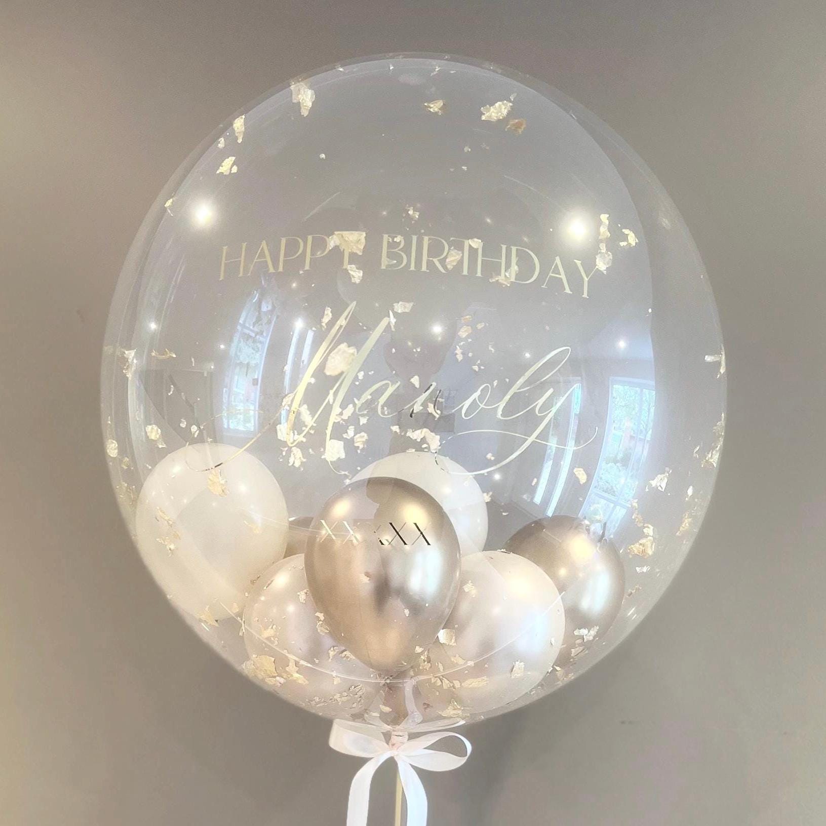 Luxury Balloon Gift | Personalised Balloon | Helium Bubble Balloon | Party Decorations | Wedding & Birthday Balloons