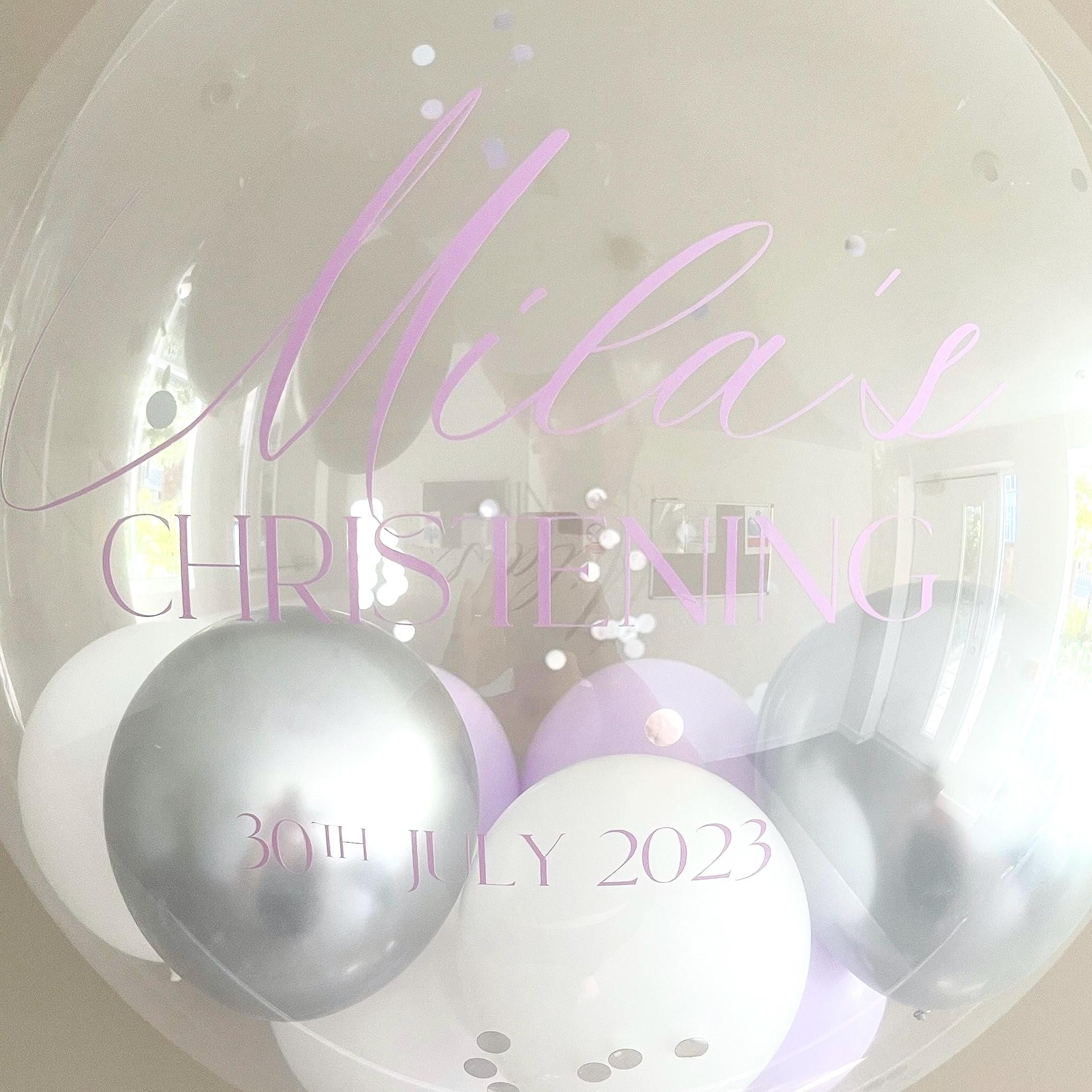 Helium Bubble Balloon | Personalised Balloon | Wedding & Birthday Balloons | Luxury Balloon Gift | Party Decorations