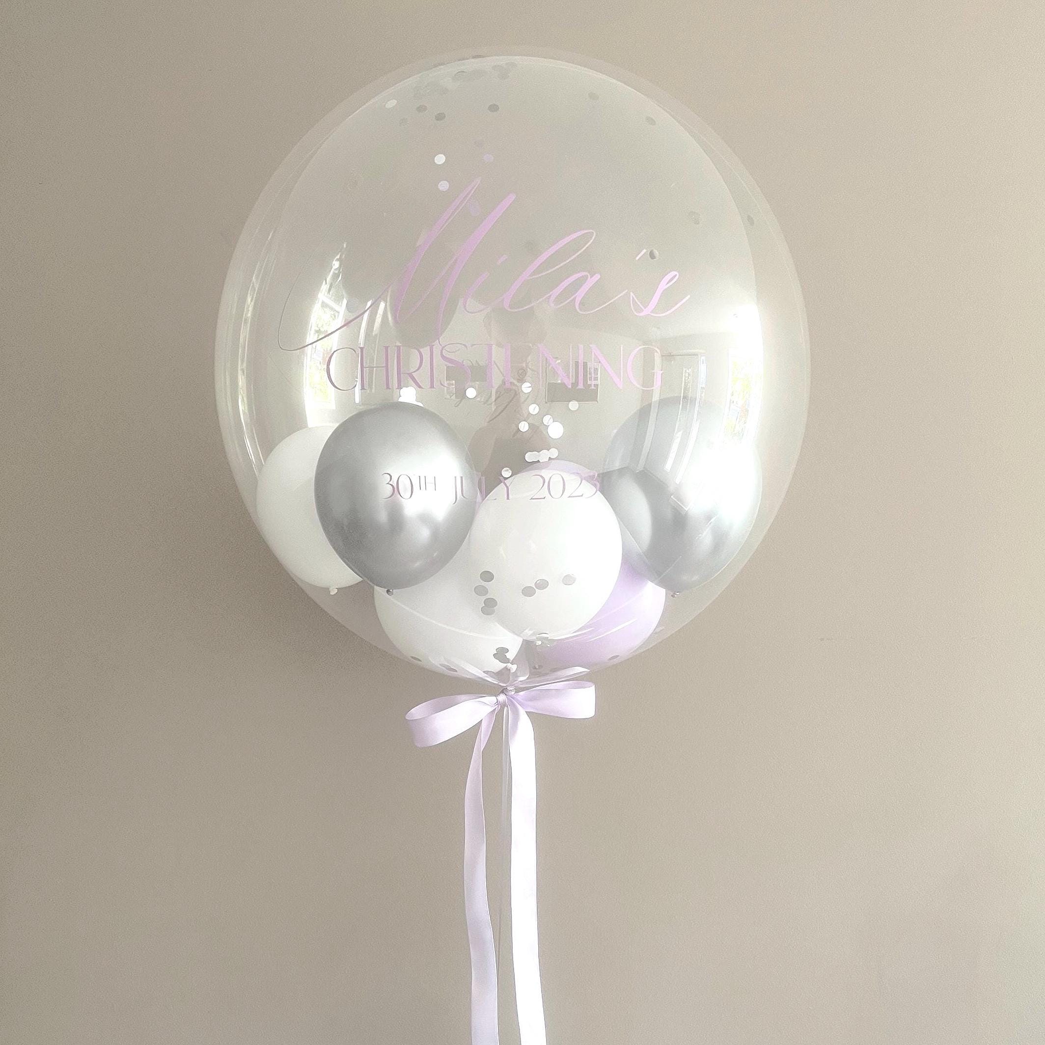 Helium Bubble Balloon | Personalised Balloon | Wedding & Birthday Balloons | Luxury Balloon Gift | Party Decorations