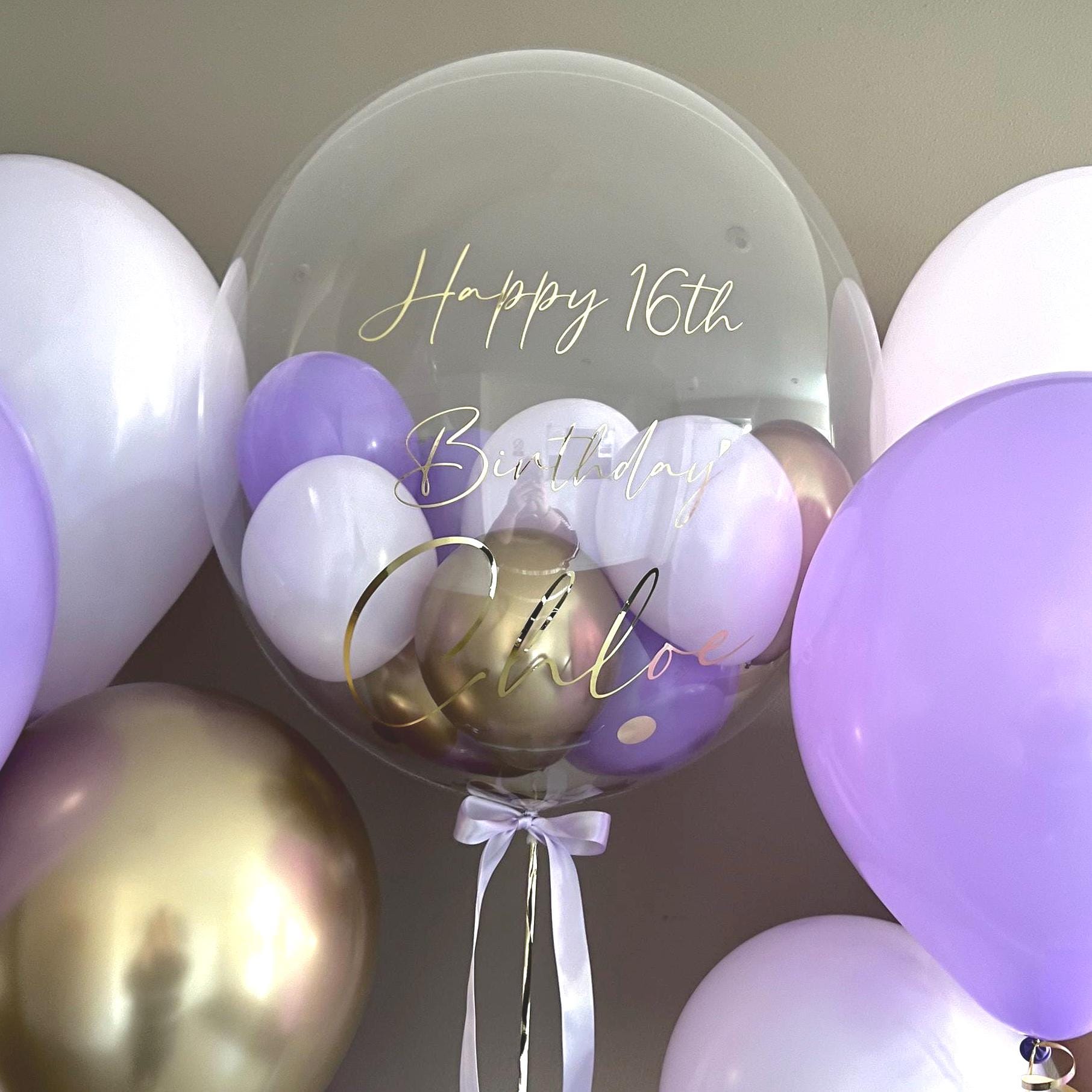 Personalised Balloon | Helium Bubble Balloon | Luxury Balloon Gift | Wedding & Birthday Balloons | Party Decorations