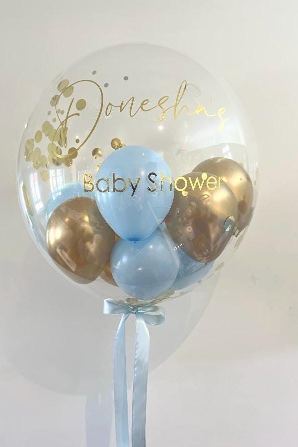 Helium Bubble Balloon | Personalised Balloon | Wedding & Birthday Balloons | Luxury Balloon Gift | Party Decorations