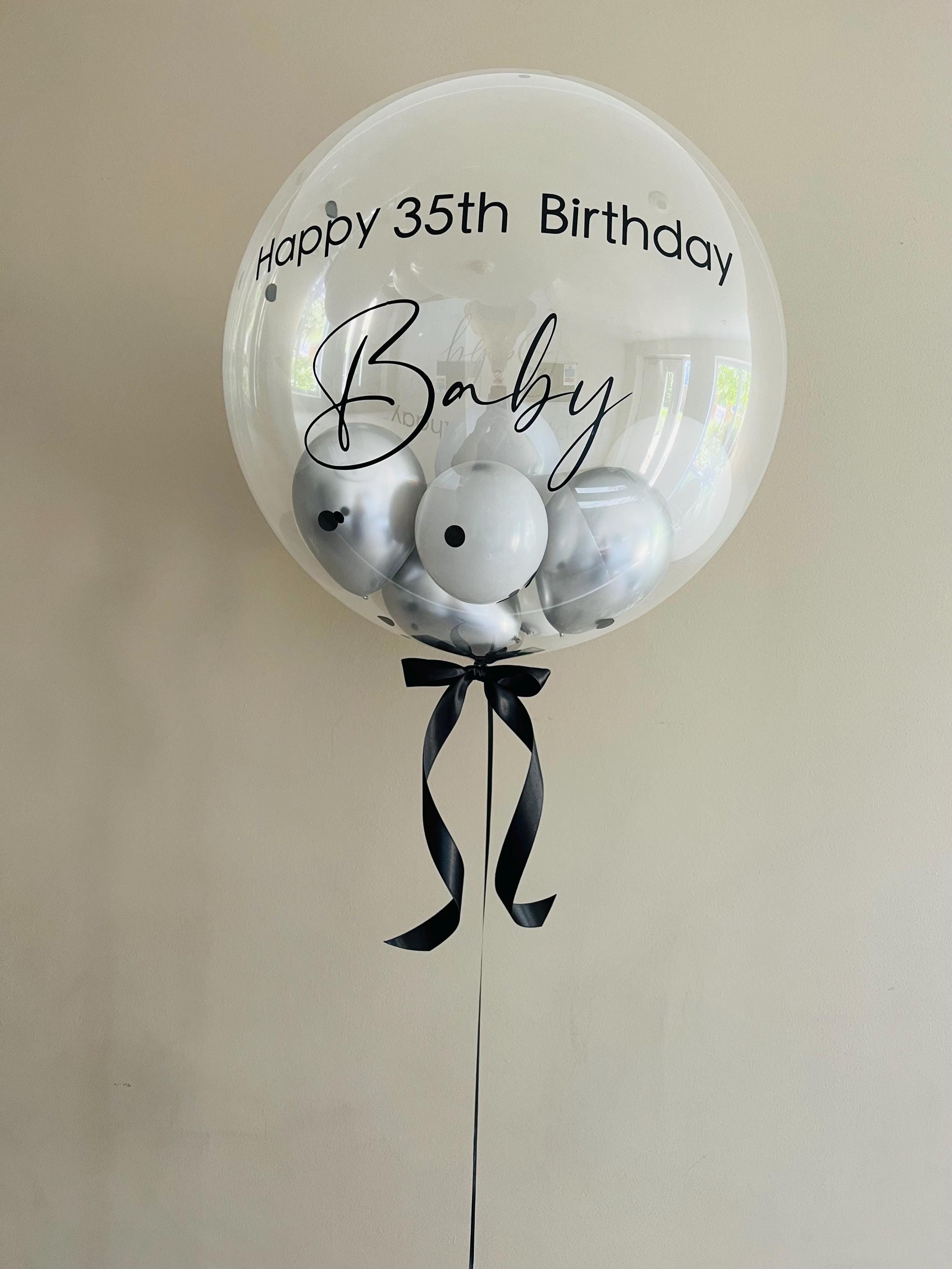 Helium Bubble Balloon | Personalised Balloon | Wedding & Birthday Balloons | Luxury Balloon Gift | Party Decorations