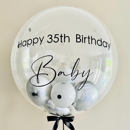 Helium Bubble Balloon | Personalised Balloon | Wedding & Birthday Balloons | Luxury Balloon Gift | Party Decorations