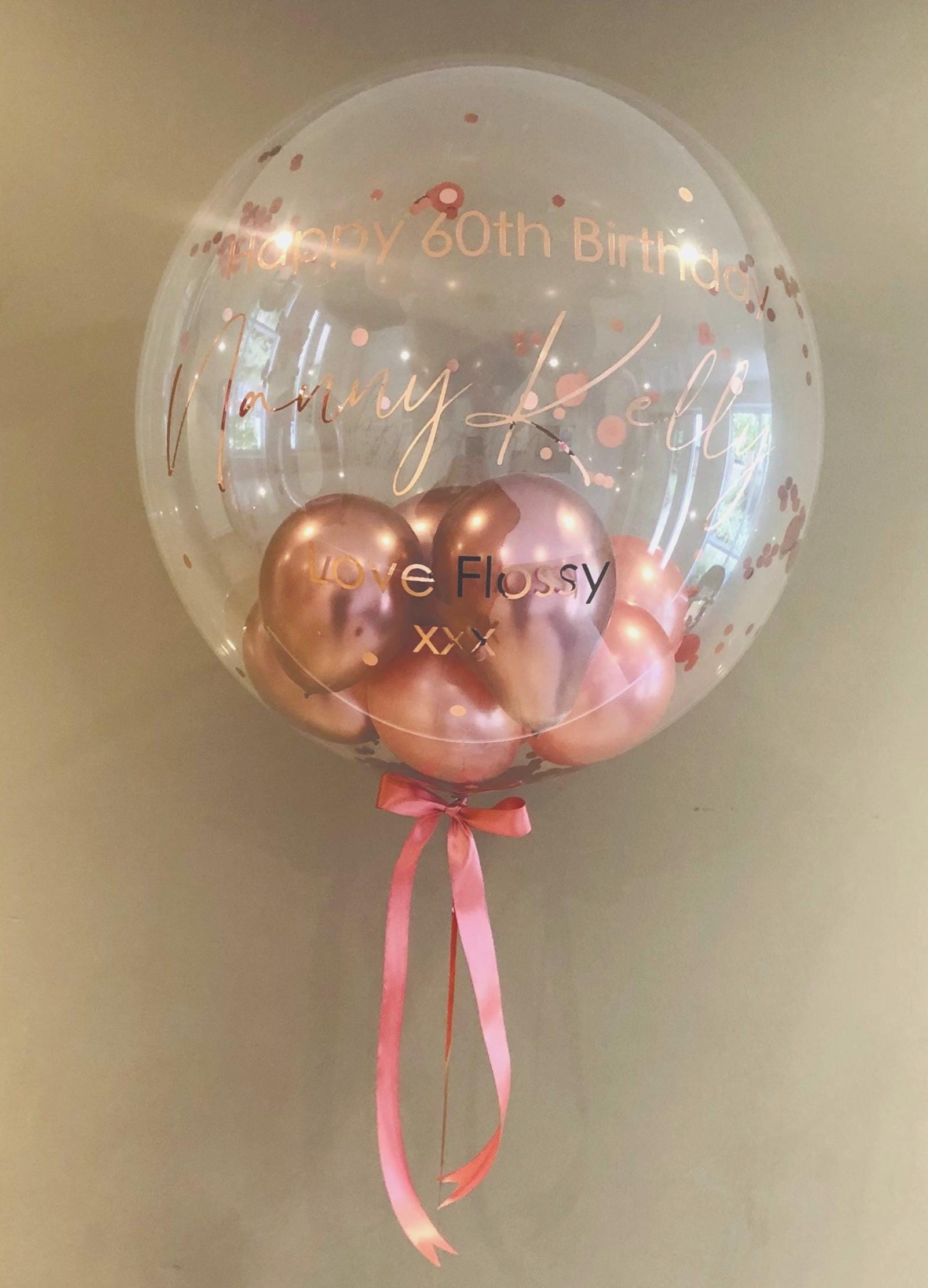 Personalised Balloon | Helium Bubble Balloon | Luxury Balloon Gift | Wedding & Birthday Balloons | Party Decorations