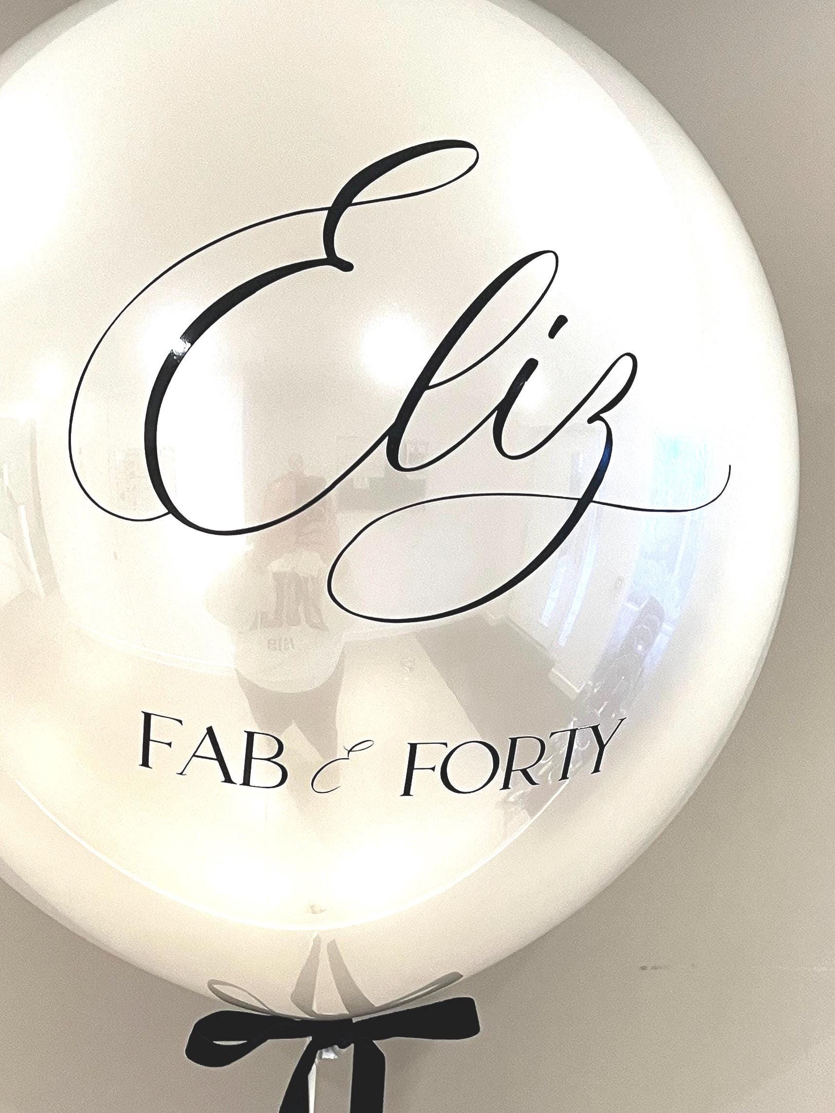 Helium Bubble Balloon | Personalised Balloon | Wedding & Birthday Balloons | Luxury Balloon Gift | Party Decorations