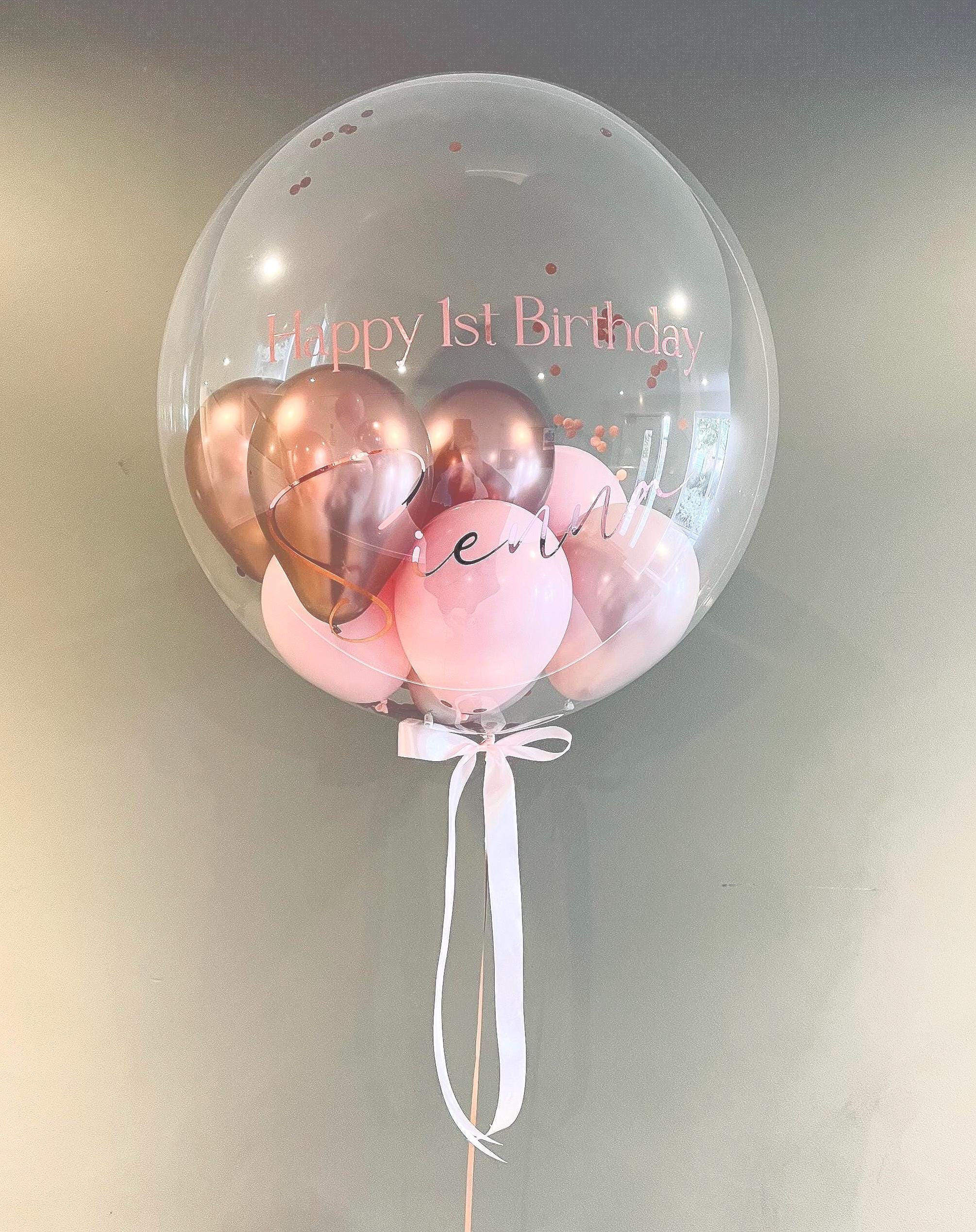Helium Bubble Balloon | Personalised Balloon | Wedding & Birthday Balloons | Luxury Balloon Gift | Party Decorations