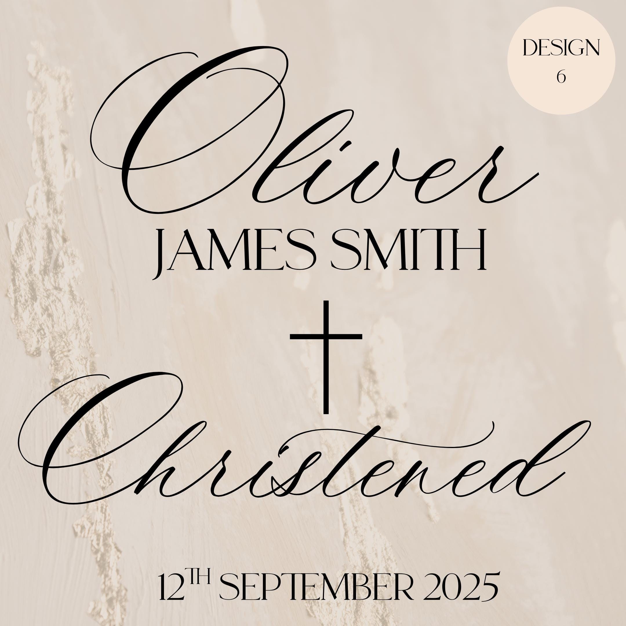 Personalised Vinyl Decal | Custom Name Lettering for Balloons, Signs & Event Decor