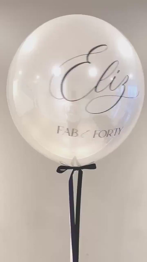 Helium Bubble Balloon | Personalised Balloon | Wedding & Birthday Balloons | Luxury Balloon Gift | Party Decorations