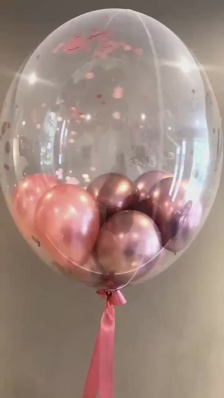 Personalised Balloon | Helium Bubble Balloon | Luxury Balloon Gift | Wedding & Birthday Balloons | Party Decorations