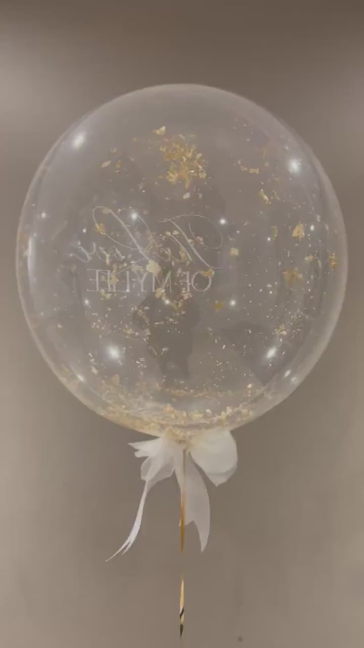 Luxury Balloon Gift | Personalised Balloon | Helium Bubble Balloon | Party Decorations | Wedding & Birthday Balloons