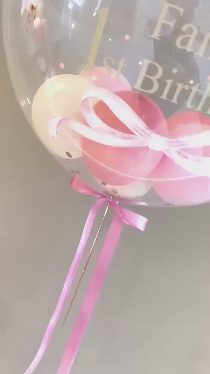 Helium Bubble Balloon | Personalised Balloon | Wedding & Birthday Balloons | Luxury Balloon Gift | Party Decorations