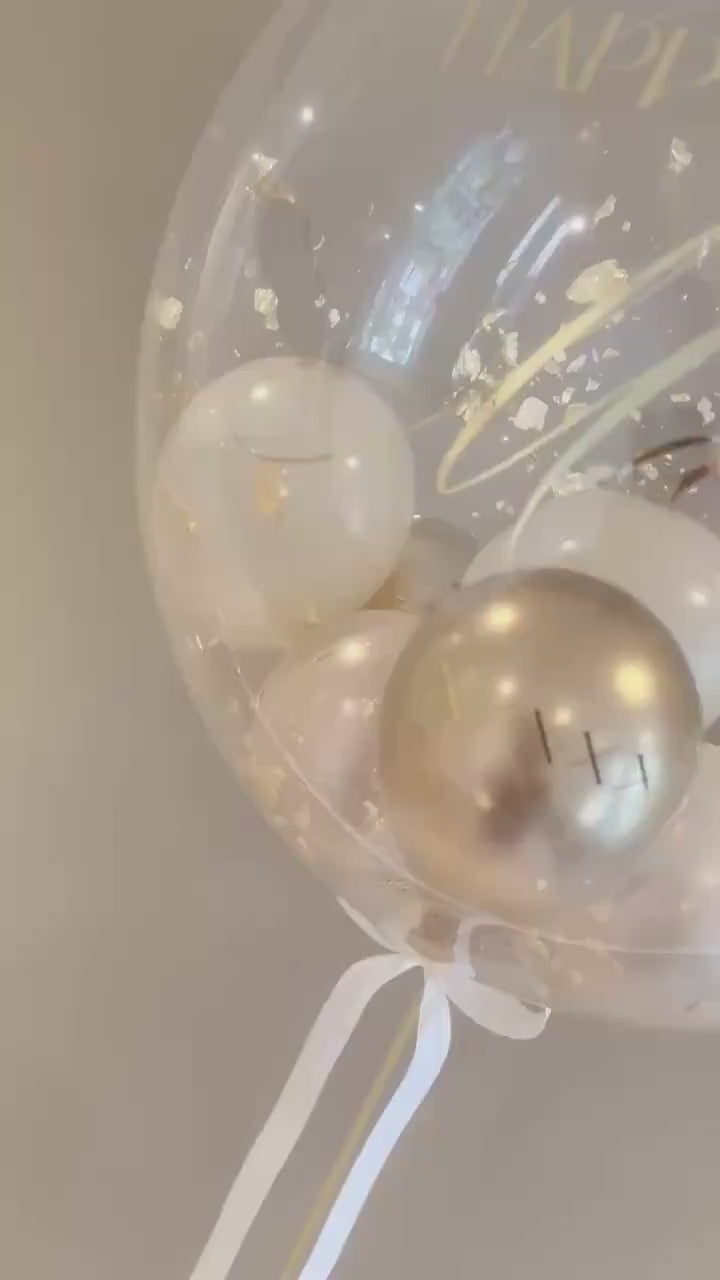 Luxury Balloon Gift | Personalised Balloon | Helium Bubble Balloon | Party Decorations | Wedding & Birthday Balloons